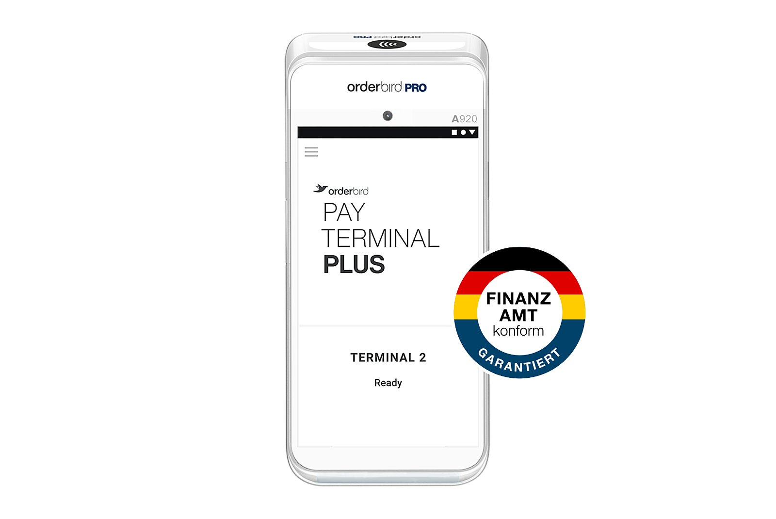 Orderbird Pay Terminal Plus Finanzamtkonform