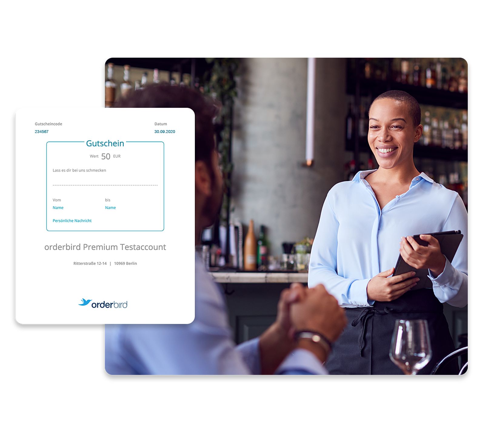 Orderbird gra pro voucher header DE