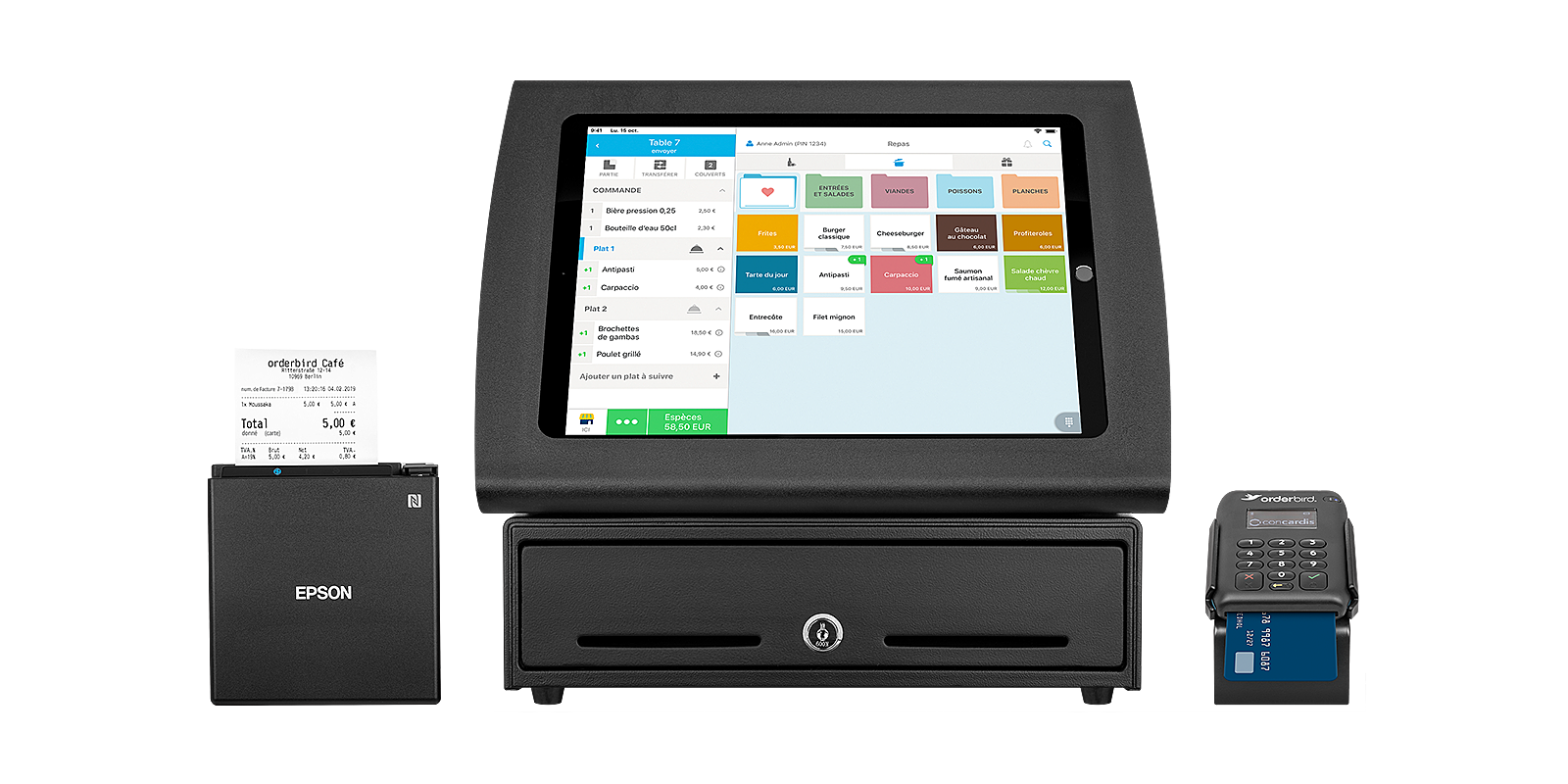 Orderbird img produkt pro kasse kartenleser bondrucker thumbnail FR
