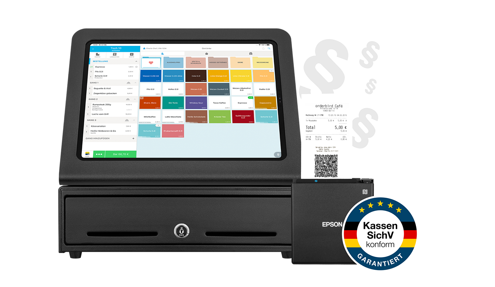 Orderbird kassensichv konform