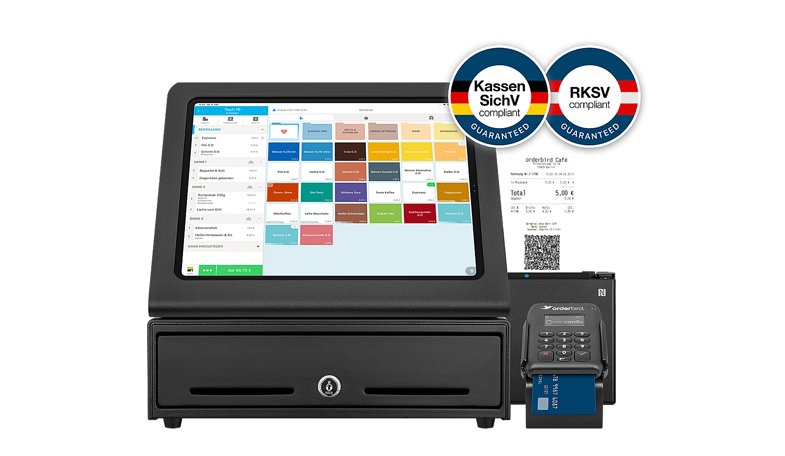 Orderbird pos komplett kassensichv ENG