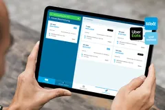 iPad mit Lieferdienstanbindung Übersicht von orderbird