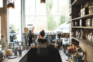 Tresen im Café Resonanz