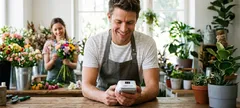 orderbird MINI im Einsatz im Blumenladen