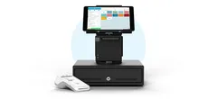 iPad POS system for the catering industry orderbird PRO with card reader and cash drawer