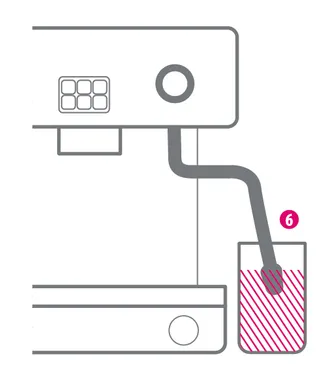 Anleitung zur Reinigung von Espressomaschinen Schritt 6