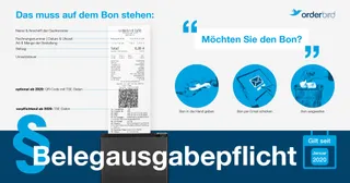 Belegausgabepflicht gilt ab Januar 2020 und schriebt unter anderem vor, was auf einem Beleg stehen muss.