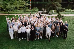 Team Foto mit Mitarbeitern von orderbird