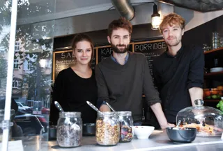 Die Gründer von Haferkater Anna, Levin und Leandro