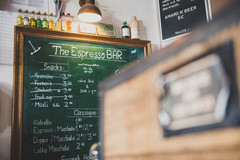orderbird Kunde Espresso Bar Kreidetafel